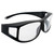 MotoFrames Sideshow Fit Over Glasses OTG Safety Motorcycle Glasses Matte Black Frames Clear Lenses