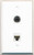 RiteAV 1 x 3.5mm Audio Headphone Jack and 1 Cat5e Ethernet Port Wall Plate - Bracket Included