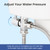LUXE Bidet 7/8" x 7/8" x 1/2" Shut-Off Valve T-Adapter, Original Lever