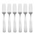 Oneida Aptitude Dinner Forks Silverware Set for 6, Flatware