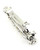 Women's Rhinestone Metal Hair Barrette Clip Hair Pin Antique Silver IMB2100, Multi