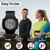 EZON Heart Rate Monitor Chest Strap and Digital Watch,5ATM Waterproof Fitness Tracker with HRM,Calories Burned,Stopwatch and Hourly Chime - Ideal Fitness Presents for Men and Women (Black)