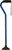 Nova Joy Designer Offset Quad Cane for Seniors - Unisex Adjustable Lightweight Walking Aid with Foam Handle, Wrist Strap and Anti-Rattle Lock - Essential Mobility Support - Blue Rain