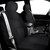 FH Group Front Set Cloth Car Seat Cover for Bucket Seats, Universal Fit, Airbag Compatible, Seat Covers for SUV, Van, Black