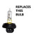 Genssi 80W LED bulbs Compatible With Polaris OEM ATV 27W Low Beam Headlight Bulb 4030059 Modify (Pack of 2)