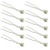 glo-shine Mr16 Mr11 Gu5.3 Ceramic Lamp Socket,Connector Base Socket Adapter with Wire for LED Halogen CFL Bulb(10pcs)