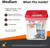 Kitchen Safe Time Locking Container, Medium, White Lid + 5.5” Clear Base