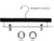 The Great American Hanger Company Rubber Coated Bottom Hangers Black Finish Box of 25