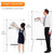 VIZ-PRO Magnetic Easel Whiteboard, 36 x 24 Inches, Height Adjustable Stand