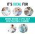 Juvo Toilet Aid - Personal Bottom Wiping Tool, Bathroom Mobility Aid for Disabled, Elderly, and Surgery Recovery - 18" long wand with hygienic cover