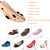 KevenAnna Pair of Premium Professional 4-way Wooden Shoe Trees, Wooden Shoe Stretcher for Men or Women (Small)