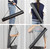DEWEL Adjustable Poster Tube 24.5-40", Telescoping Art Storage Tube, Black