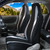 FH Group Three Row 7 Seater - Premium Modernistic Seat Covers - Fit Most Car, Truck, SUV, & Van Gray/Black