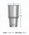 YETI Rambler 30 oz Stainless Steel Vacuum Insulated Tumbler with Lid