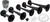 Vixen Horns La Cucaracha Horn Kit, 5-Trumpet Musical Air Horn, Black Complete Musical Horn Kit with Compressor, Loud Sound, for 12V Vehicles Like Truck, Car, Semi, Pickup, SUV, Jeep, VXH6803B