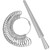 Accmor Ring Sizer Tool Including Ring Mandrel & Ring Sizer Guage, 4 Sizes Ring Measurement Stick Metal Mandrel & Finger Sizing Measuring Tool Set for Jewelry Making Measuring