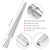 Accmor Ring Sizer Tool Including Ring Mandrel & Ring Sizer Guage, 4 Sizes Ring Measurement Stick Metal Mandrel & Finger Sizing Measuring Tool Set for Jewelry Making Measuring