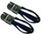 Croakies Microsuiter Skinny Cotton Eyeglass and Sunglass Retainer / Strap, Navy Blue (2 Pack)