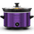 Maxi-Matic MST-275XP Electric Oval Slow Cooker, 2 Qt, Purple