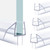 Shower Door Bottom Seal,Glass Door Bottom Seal,PVC Seal for Shower Door Sweep,Shower Door Bottom Seal Strip (Ultra Clear, 2 Pack 36in for 1/2"(12mm))