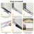 Orechic 10FT Garage Door Seals Bottom Rubber, Heavy Duty U+O Ring Garage Door Bottom Seal with Aluminium Track Retainer Kit, Universal Garage Door Weather Stripping for Home Garage (1.57" W, Silver)