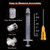 50 Pack 3ml/cc Disposable Luer Lock Lab Syringes with 25Ga 1.0 Inch Needle