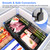 MASHDE Freezer Organizer Bins Freezer Dividers for Freezer Compressor Area
