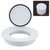 AceOrbit 1 Pcs 4" Sewer Relief Cap Flip Top, White