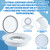 AceOrbit 1 Pcs 4" Sewer Relief Cap Flip Top, White