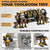 Upgraded Large Power Tool Organizer Wall Mount with Charging Station