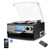 FEKTIK 10-in-1 Bluetooth Turntable with Built-in Speaker, Vinyl Record Player CD Cassette and FM Radio Combo, AUX in USB MP3 Recording Headphone Jack Compact Stereo System for Home