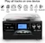 FEKTIK 10-in-1 Bluetooth Turntable with Built-in Speaker, Vinyl Record Player CD Cassette and FM Radio Combo, AUX in USB MP3 Recording Headphone Jack Compact Stereo System for Home