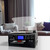 FEKTIK 10-in-1 Bluetooth Turntable with Built-in Speaker, Vinyl Record Player CD Cassette and FM Radio Combo, AUX in USB MP3 Recording Headphone Jack Compact Stereo System for Home
