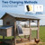 Grinsvalley Solar Chicken Coop Shed Light with Time, Rechargeable Solar Hanging Ceiling Pendant Light Waterproof 13.1ft Cord, for Barn Greenhouse Gazebo Patio Poultry Pen Pet House(Black,10w)
