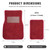 Sun Walker 4 PCS Car Floor Mats, Waterproof Anti-Slip Front & Rear Car Carpets with Driver Heel Pad, All Weather Floor Protective Pads Universal for SUVs Trucks Sedans Vans (Wine Red)