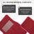 Sun Walker 4 PCS Car Floor Mats, Waterproof Anti-Slip Front & Rear Car Carpets with Driver Heel Pad, All Weather Floor Protective Pads Universal for SUVs Trucks Sedans Vans (Wine Red)