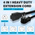 12AWG 1FT Outdoor Extension Cord 15A to 20A Power Adapter Waterproof Cable