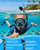 Aegend Snorkeling Gear Set for Kids - Anti-Fog Diving Mask, Adjustable Fins & Dry Snorkel, Full Snorkel Kit for Youth Swimming & Diving (Ages 5-15) (Black, S/M)
