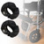 Wheelchair Caster Tire Covers 8 Inch, Anti-Slip Front Wheel Sleeves, Protect Floors and Carpets, Wheelchair Replacement Accessories, 2 Pcs