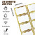 FatySuby Name Tags 200PCS, 2"x 3" Nametags Stickers with Gold Border Adhesive Name Tags Sticker Blank Name Labels for School Office Home, Metallic Gold