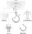 Dlilise Adhesive Ceiling Hooks,4 Pack 30lbs Heavy Duty for Hanging Plants