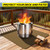 FLASLD Heavy-Duty Under Grill Mat 49inch Square Fire Pit Mat, Large Fireproof Waterproof Grill Pads Protect for Deck,Patio,Outdoor Charcoal,Smokers,Wood Floor,Indoor Brown Fireplace Reusable