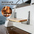 Boat Fold-Up Footrest,Wall Mounted Teak Footrest