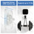 GMYOO Suction Cup Hooks for Inside Shower,Heavy Duty Reusable No-Drill Hooks for Bathroom Wall,Glass,Windows,Tile-for Hanging Towels,Robes,Loofah - Wreath Hangers for Front Door(Black,4 Packs)