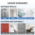 GMYOO Suction Cup Hooks for Inside Shower,Heavy Duty Reusable No-Drill Hooks for Bathroom Wall,Glass,Windows,Tile-for Hanging Towels,Robes,Loofah - Wreath Hangers for Front Door(Black,4 Packs)