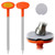 2Pack Rebar Survey Marker Stakes, 12 Inch Galvanized Steel Property Markers