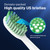 Toothbrush Replacement Heads Compatible with TAO Clean Sonic Electric Toothbrush - Daily Care Whitening Brush Heads Compatible with Taoclean, White