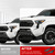 SKUNTUGUANG Front Side Grille Patch Decor Compatible with 2024 2025 2026 Toyota Tacoma 4th Gen - Custom Fit Black Texture Grille Decor, Headlight Accent, Truck Style Enhancement Accessories (Black)