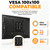 2 Pack RV TV Mount for Camper, Quick Release, VESA 100x100, Up to 43 Inch