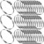 Zhengmy 30 Pack 4 in Stainless Steel Hose Clamps, 3-29/50" to 4-49/100"